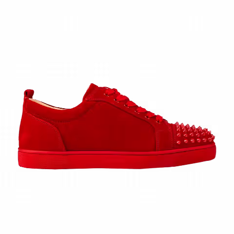 Christian Louboutin Louis Junior Spikes Flat 'Rougissime'