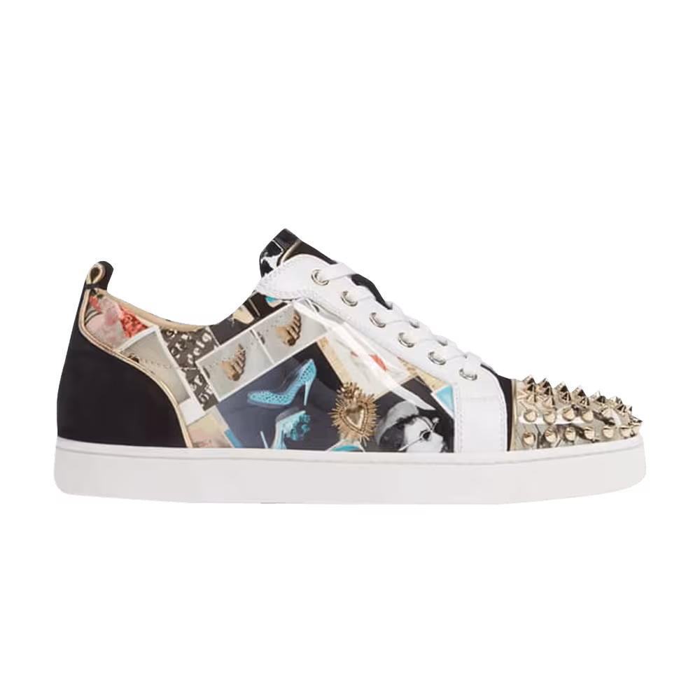 Christian Louboutin Louis Flat Calf Spikes Collage