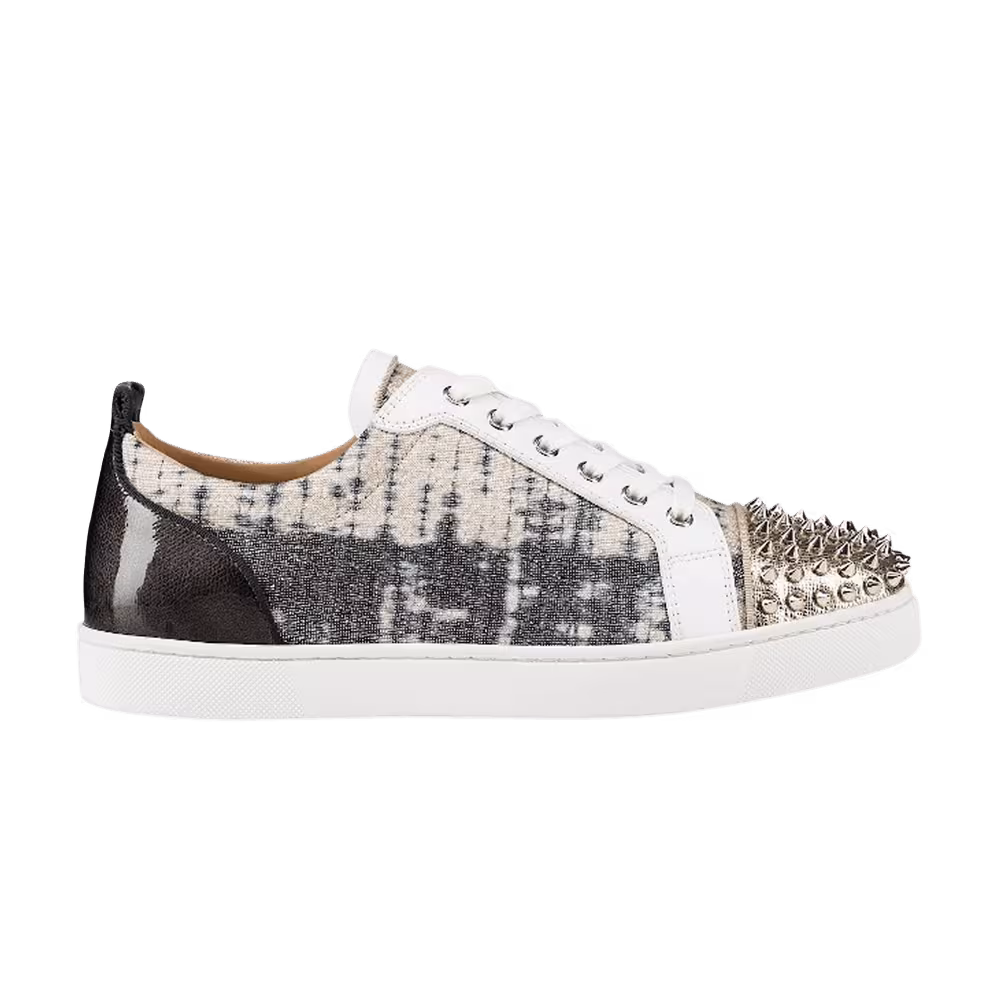 Christian Louboutin Louis Flat Calf Spikes Tie-Dye