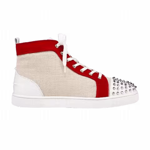 Christian Louboutin Louis Orlato Flat Calf Spikes 'Version Multi - Red'