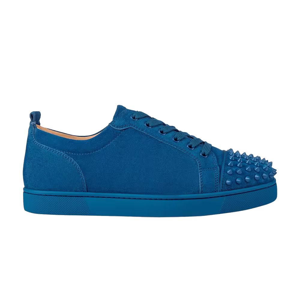 Christian Louboutin Louis Flat Calf Spikes Blue