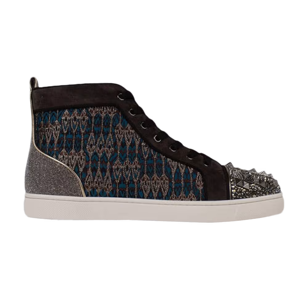 Christian Louboutin Louis Flat Calf Spikes Version Multi