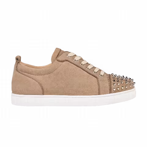 Christian Louboutin Louis Junior Spikes Orlato Flat 'Mandorla Silver'