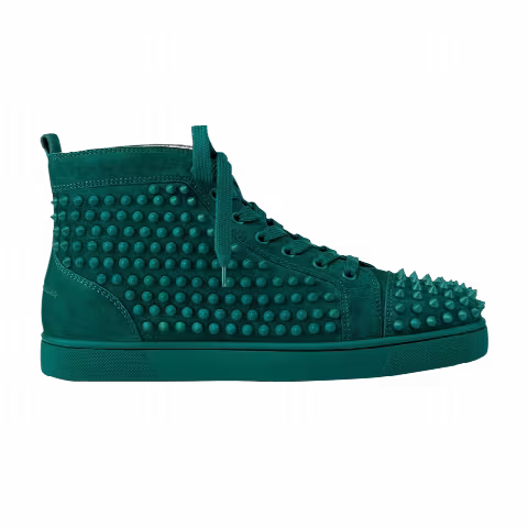 Christian Louboutin Louis Flat Calf Spikes 'Green'