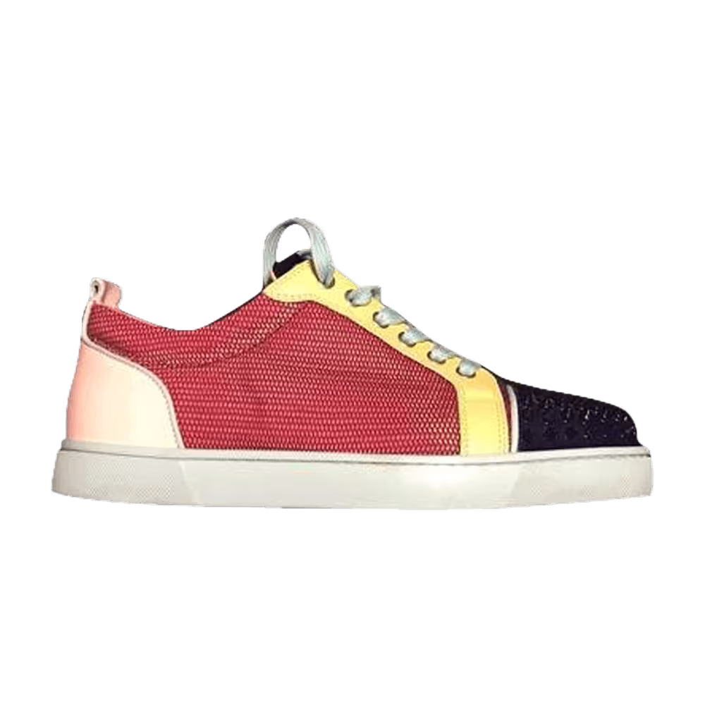 Christian Louboutin Louis Junior Flat Calf Spikes Multicolor