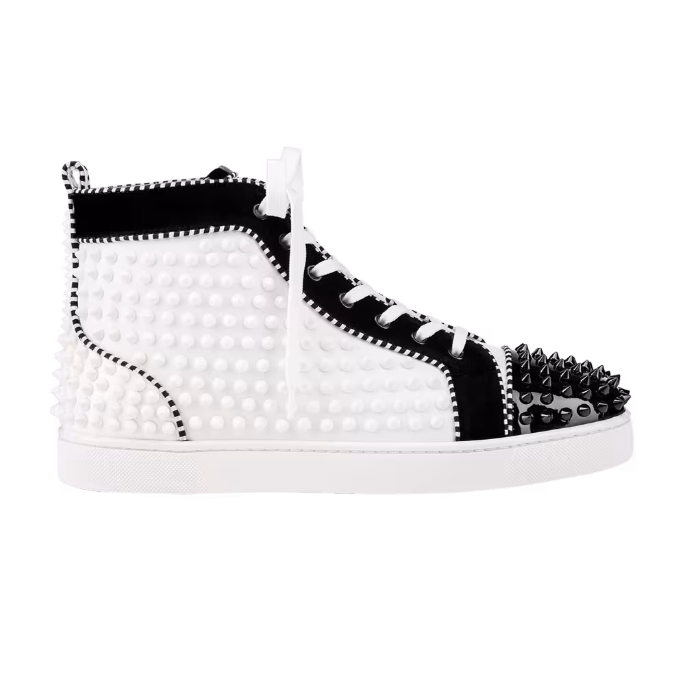 Christian Louboutin Louis Flat Calf Spikes Version Black
