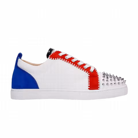 Christian Louboutin Louis Junior Spikes Orlato Flat 'White Multi-Color'