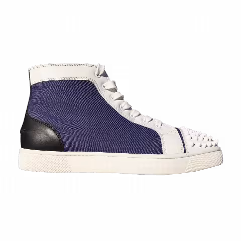 Christian Louboutin Louis Flat Calf Spikes 'Denim'