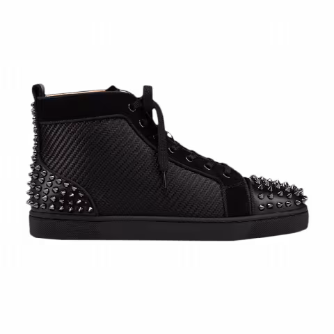 Christian Louboutin Lou Spikes 2 High 'Black Gun'