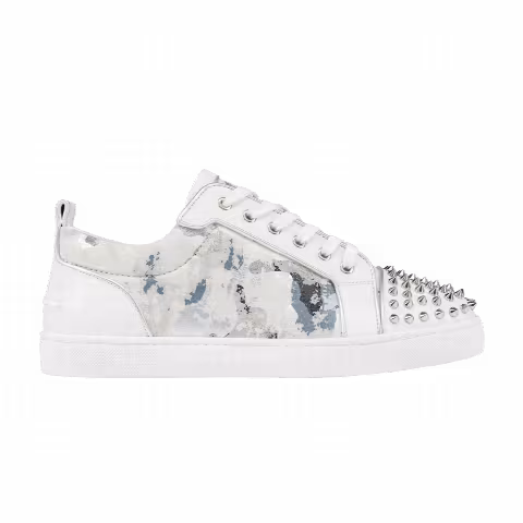 Christian Louboutin Louis Junior Spikes Orlato 'White Silver'