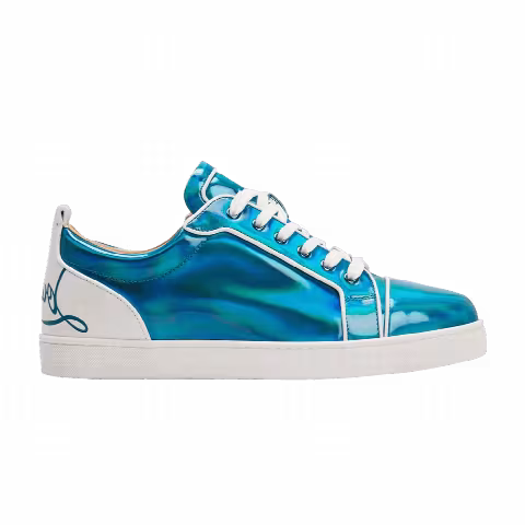 Christian Louboutin Fun Louis Junior Flat 'Blue Iridescent'