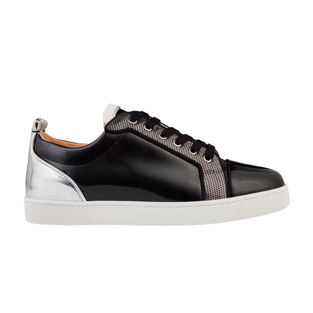 Christian Louboutin Louis Junior Orlato Flat Black White