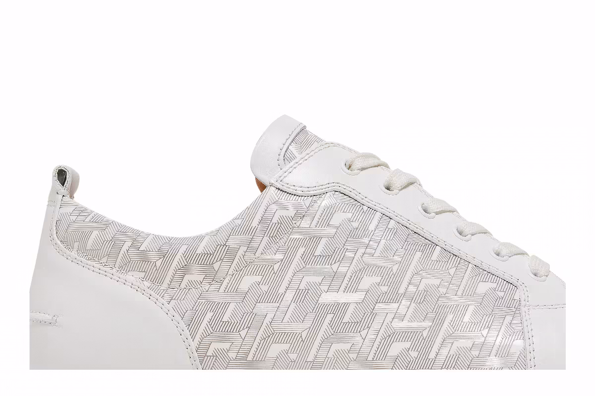 Christian Louboutin Louis Flat Art Deco - White, view 3
