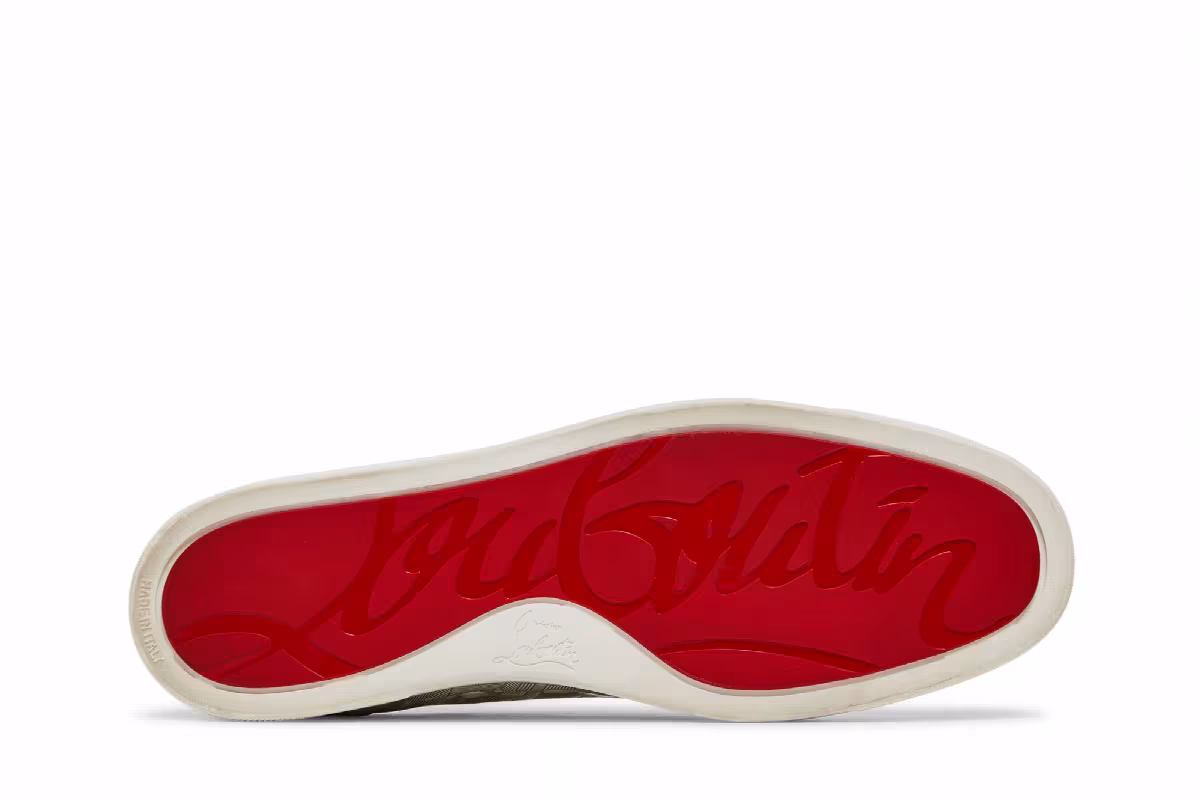 Christian Louboutin Louis Flat Art Deco - White, view 5