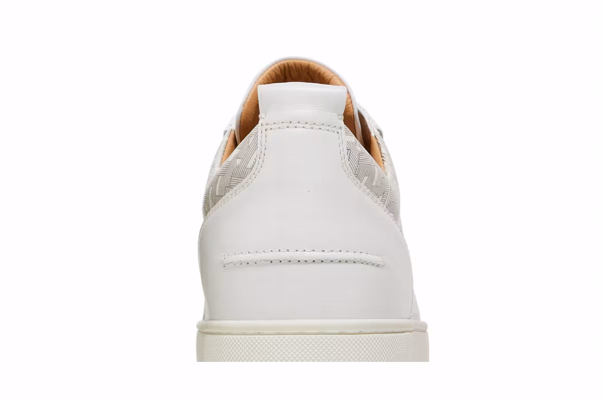 Christian Louboutin Louis Flat Art Deco - White, view 8