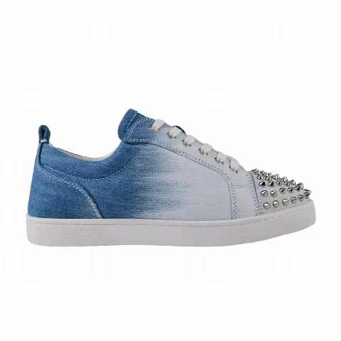 Christian Louboutin Louis Junior Spikes Flat 'Blue White'