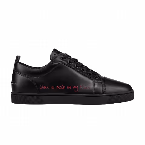 Christian Louboutin Louis Junior Low 'Walk A Mile In My Shoes - Black'
