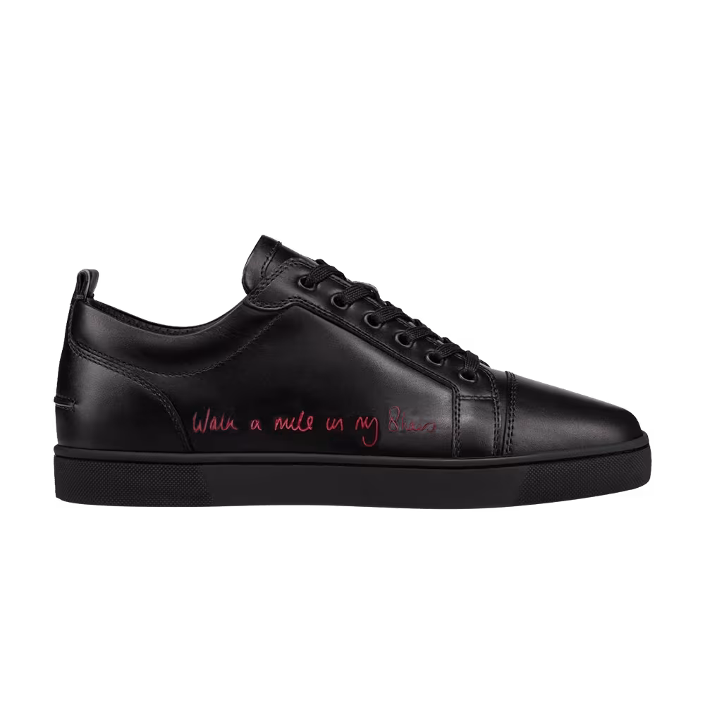 Christian Louboutin Louis Junior Low Walk A Mile In My Shoes - Black