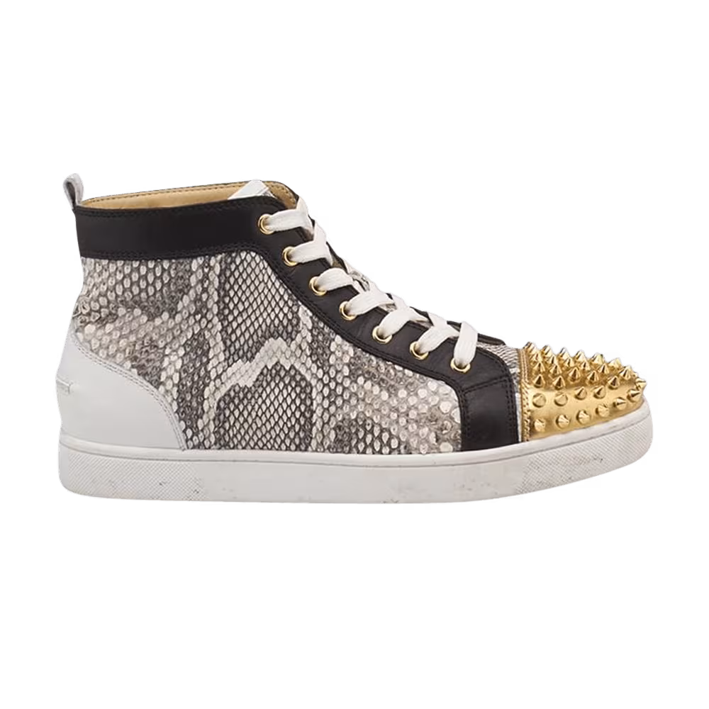 Christian Louboutin Louis Spikes Flat Phyton Multi