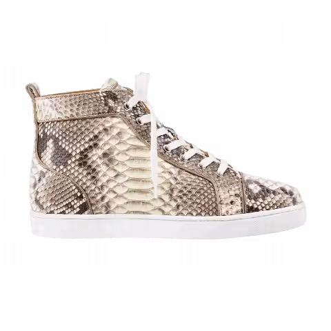 Christian Louboutin Louis Flat Python Light 'Roccia'
