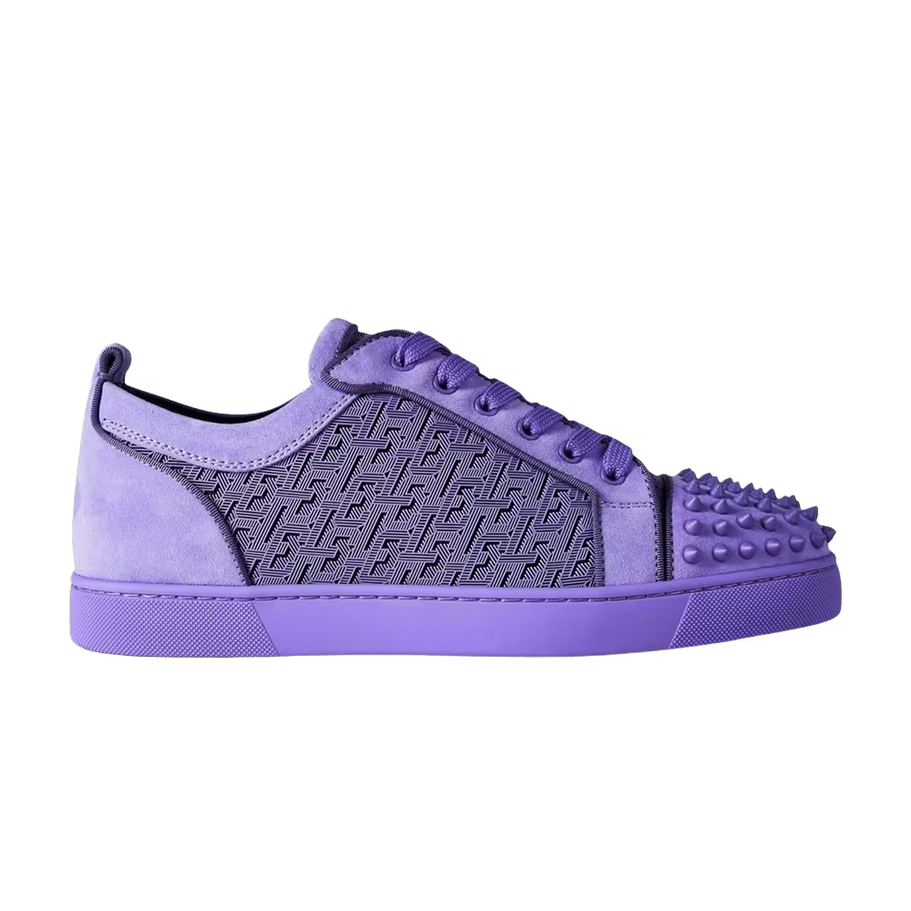 Christian Louboutin Louis Junior Spikes Orlato Flat Purple