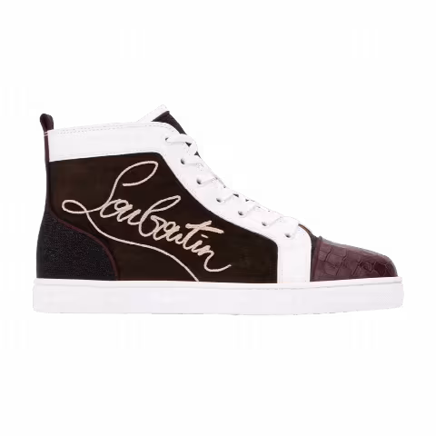 Christian Louboutin Louis Flat High 'Logo Print - Alpino'