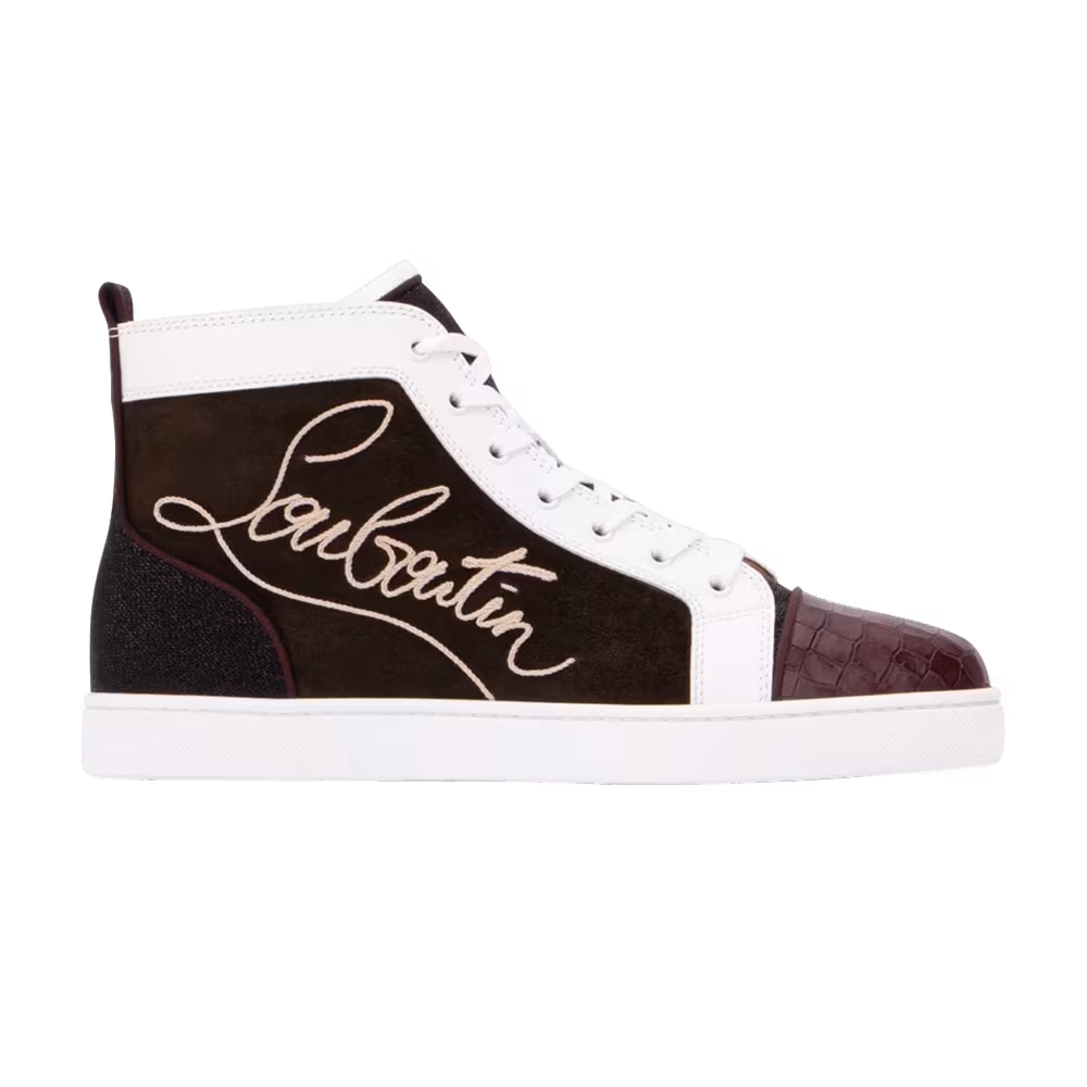 Christian Louboutin Louis Flat High Logo Print - Alpino