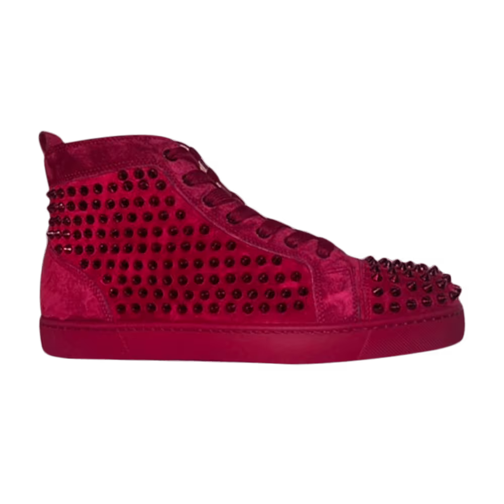 Christian Louboutin Louis Spikes Flat White