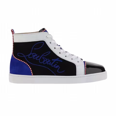 Christian Louboutin Louis Flat High 'Logo Print - Black Mogador'