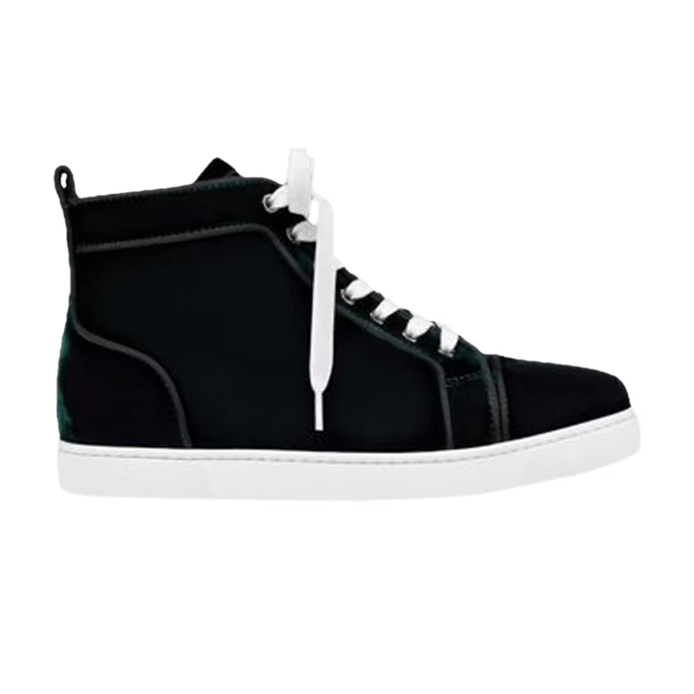 Christian Louboutin Women's Louis Flat Velvet Black