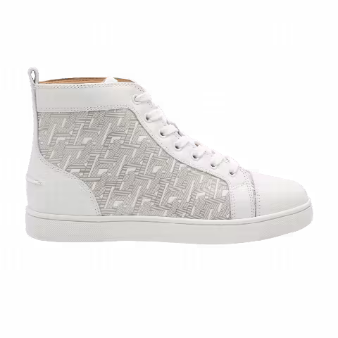 Christian Louboutin Louis Flat High 'Art Deco - White'