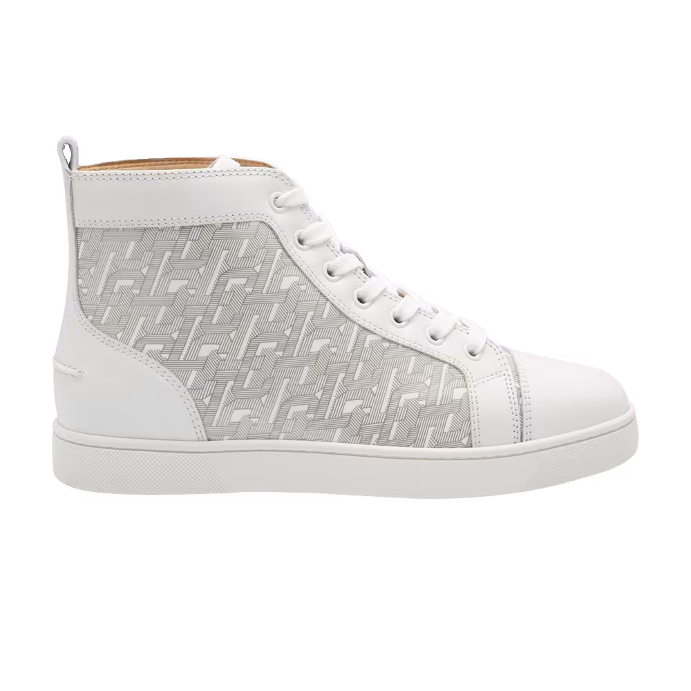 Christian Louboutin Louis Flat High Art Deco - White