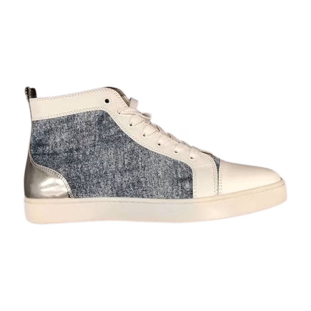 Christian Louboutin Louis Flat Patent Light Denim