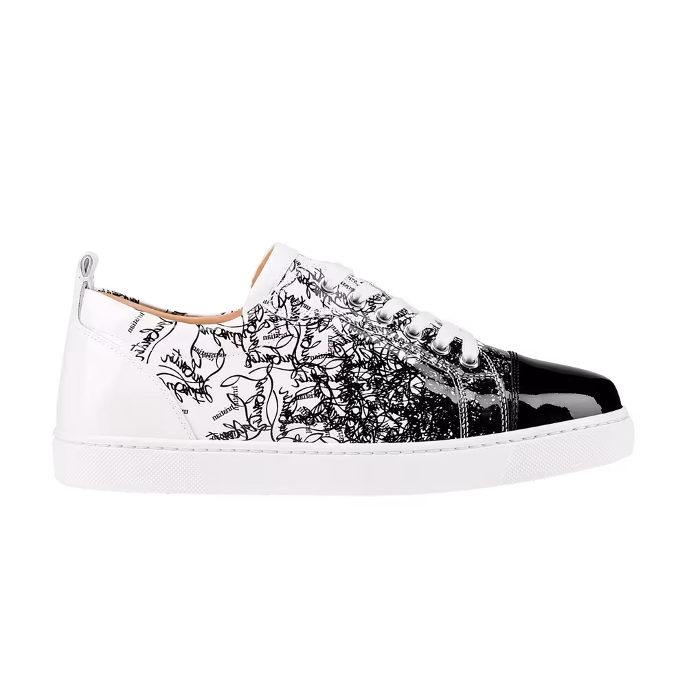 Christian Louboutin Women's Louis Flat White Black