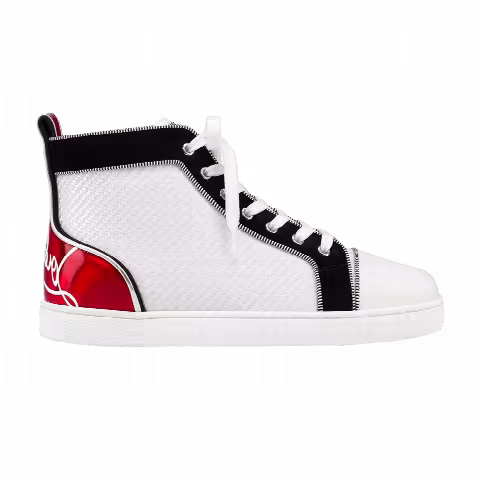 Christian Louboutin Louis Flat Calf 'White Red'