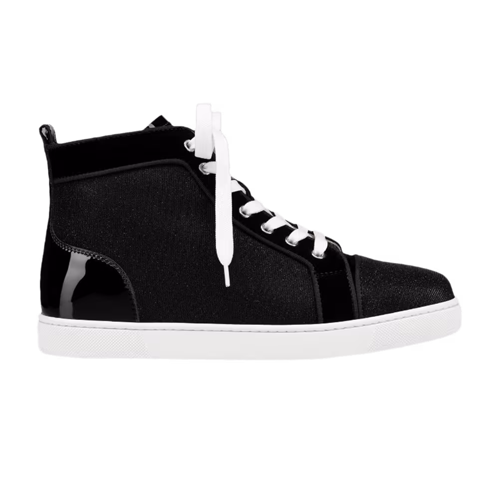 Christian Louboutin Women's Louis Flat Black White