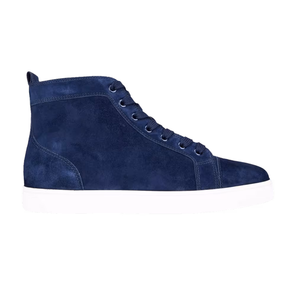 Christian Louboutin Louis Flat Velvet Marine