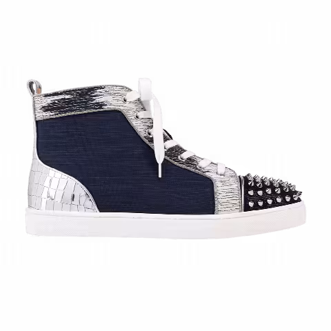 Christian Louboutin Lou Spikes Orlato Flat 'Version Marine'