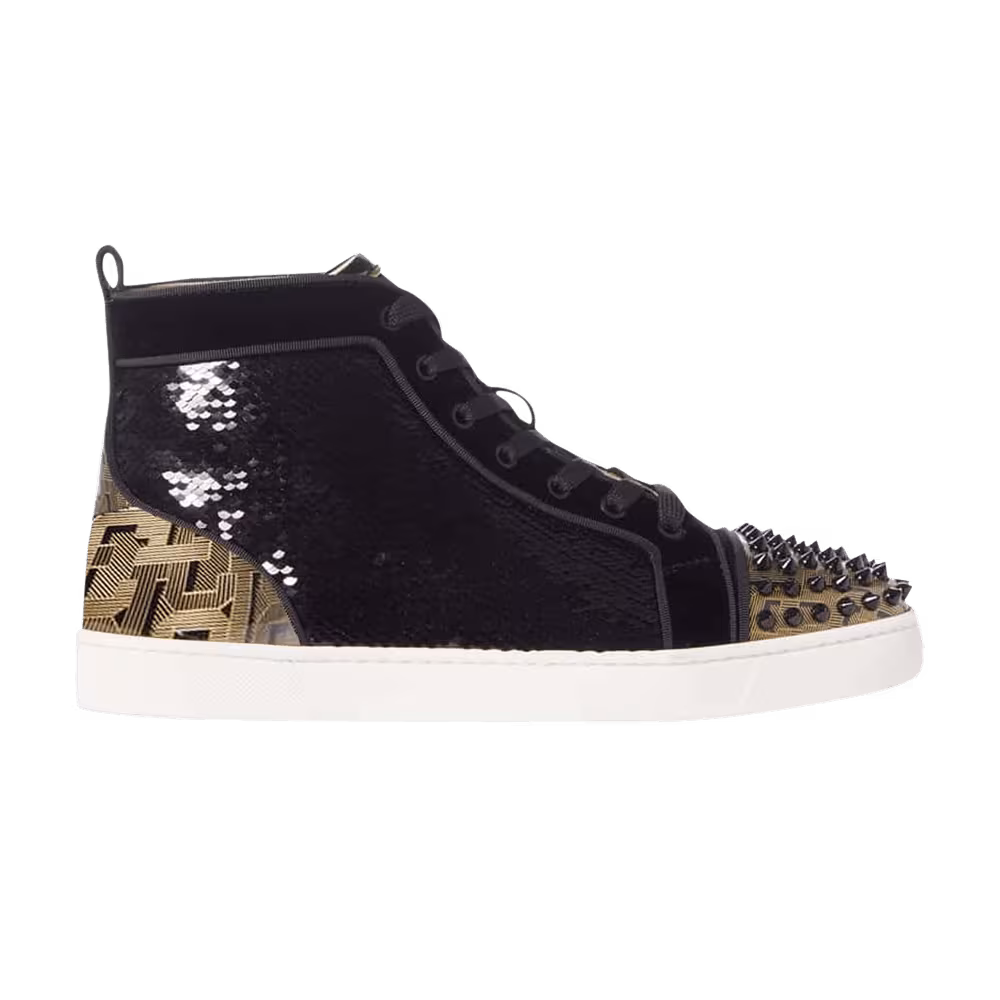 Christian Louboutin Louis Spikes Orlato High Black