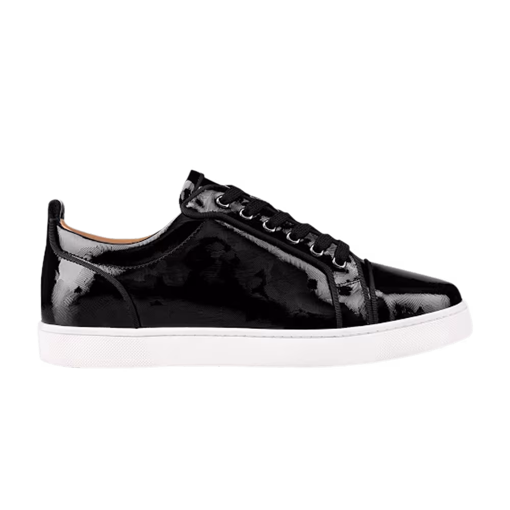 Christian Louboutin Louis Junior Orlato Flat Black Patent