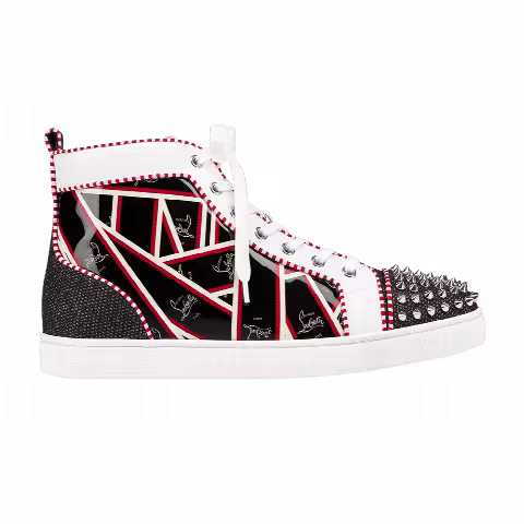Christian Louboutin Lou Spikes Orlato Flat 'Multi'