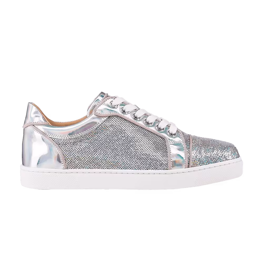 Christian Louboutin Women's Vieira Louis Orlato Metallic Silver