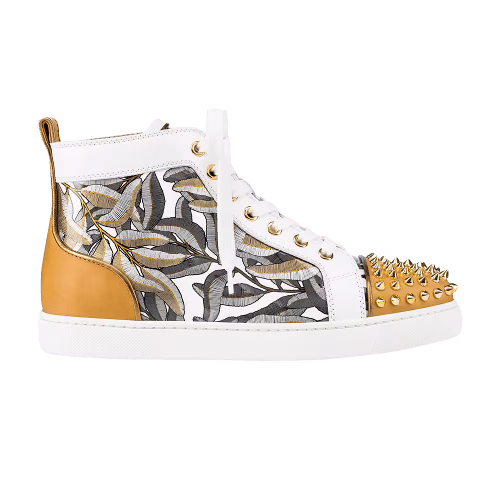Christian Louboutin Women's Louis Orlato Grey Gold