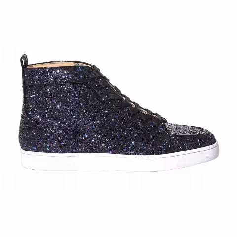 Christian Louboutin Louis Orlato Flat Glitter Patent 'Neptune'