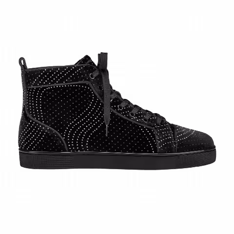 Christian Louboutin Louis Orlato High 'Black Silver Embellished'