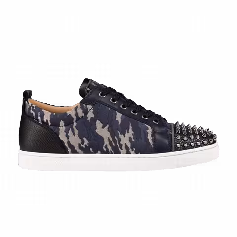 Christian Louboutin Junior Flat Spikes 'Navy Camo'