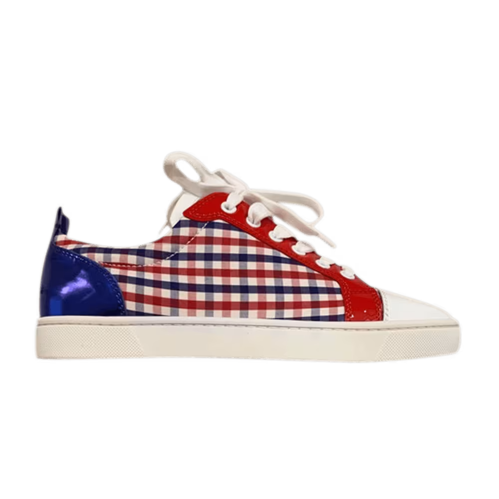 Christian Louboutin Junior Flat Plaid - Version Blue