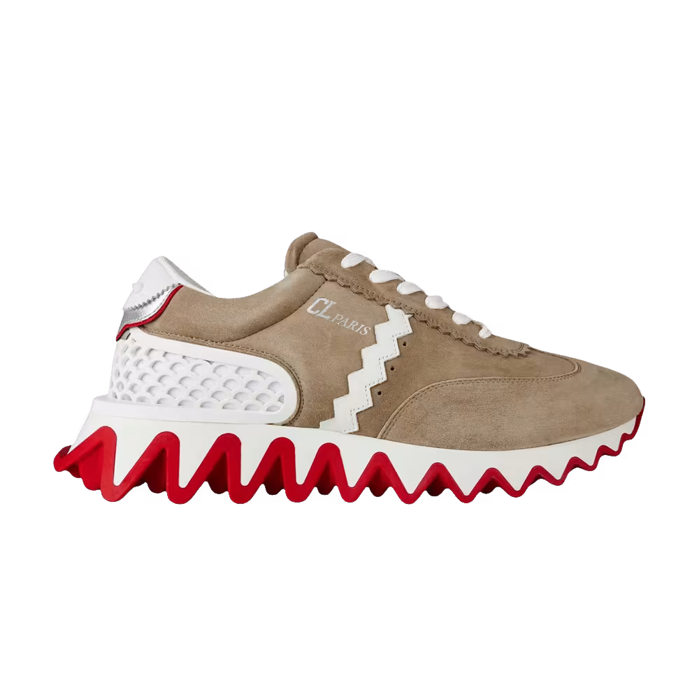 Christian Louboutin Loubishark Flat Saharienne White