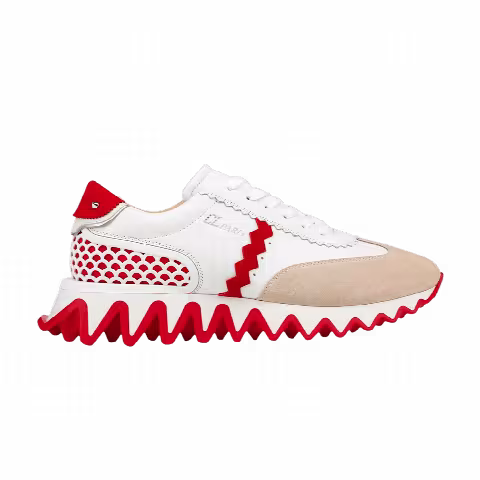 Christian Louboutin Loubishark Flat 'White Red'