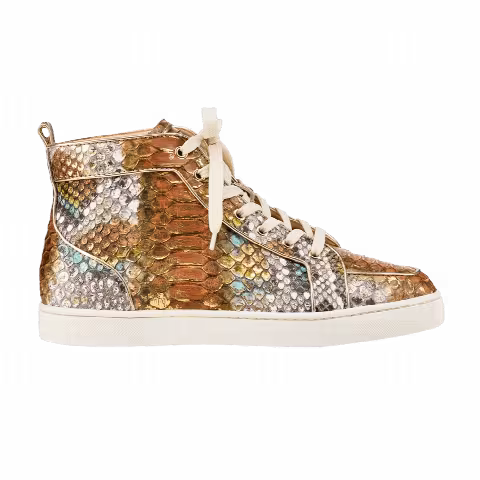 Christian Louboutin Rantus Orlato Flat High 'Python Light Gold'